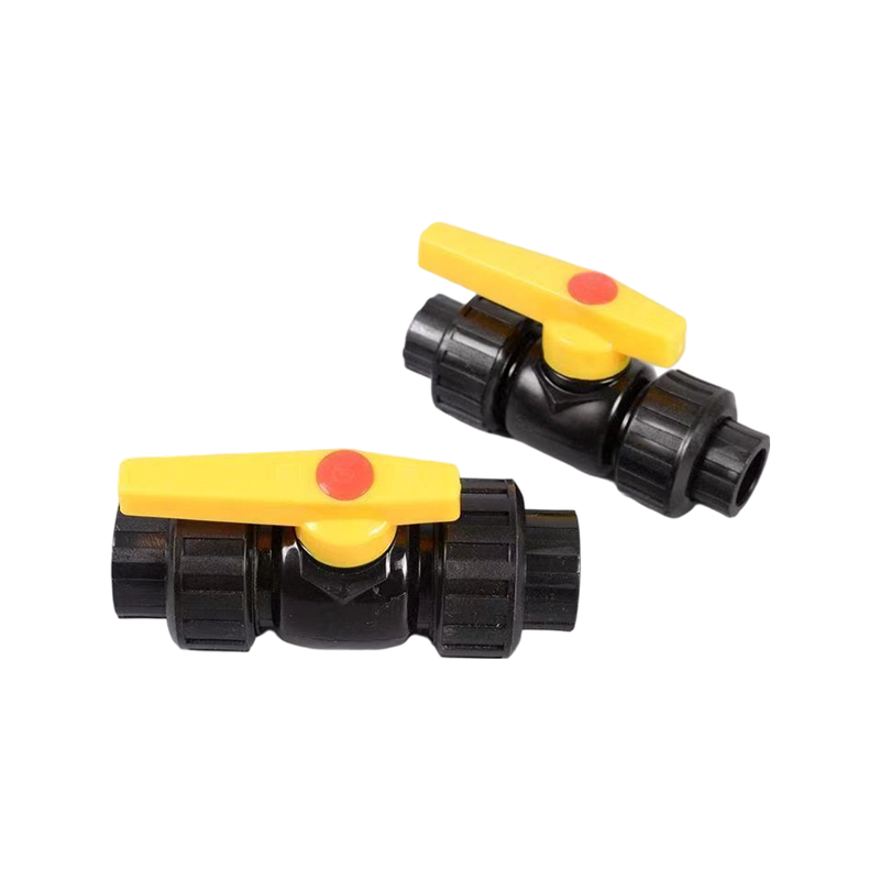HDPE Double Union Steel Core Ball Valve