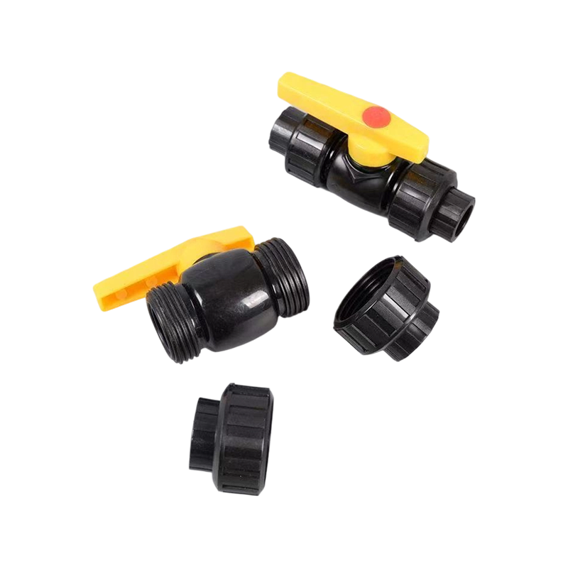 HDPE Double Union Steel Core Ball Valve