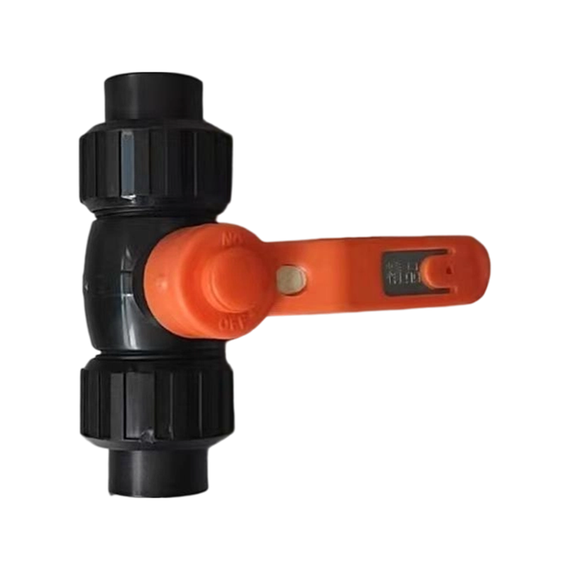 HDPE Double Union Steel Core Ball Valve