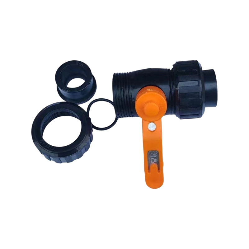 HDPE Double Union Steel Core Ball Valve