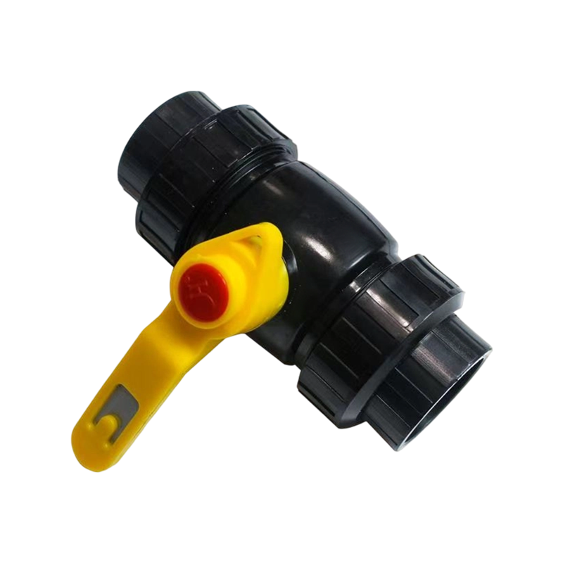HDPE Double Union Steel Core Ball Valve